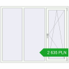 Pricing Tilt-and-Turn 1800x1500 mm REHAU ENERGY-SAVING SYNEGO MD RAL 9016 Traffic white two-sided. Price: 2 634.96 PLN