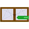 Pricing Tilt-and-Turn 1815x935 mm REHAU ENERGY-SAVING SYNEGO MD GOLDEN OAK two-sided. Price: 558,82 €