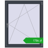 Pricing Tilt-and-Turn 1100x1350 mm REHAU OPTIMUM EURO-DESIGN 70 ANTHRACITE_GREY_STRUKTURAL two-sided. Price: 1785,53 zł