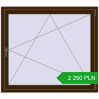 Pricing Tilt-and-Turn 1300x1150 mm REHAU ENERGY-SAVING SYNEGO MD DARK_OAK two-sided. Price: 2 249.7 PLN