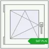 Pricing Tilt-and-Turn 500x500 mm REHAU BRILLANT DESIGN RAL 9016 Traffic white two-sided. Price: 566.65 PLN