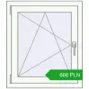 Pricing Tilt-and-Turn 680x780 mm REHAU OPTIMUM EURO-DESIGN 70 RAL 9016 Traffic white two-sided. Price: 665.54 PLN