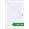 Pricing Tilt-and-Turn 1000x1500 mm REHAU RENOVATION EURO 70 RAL 9016 Traffic white two-sided. Price: 406.02 EUR