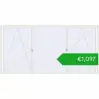 Pricing Tilt-and-Turn 4000x2000 mm REHAU OPTIMUM EURO-DESIGN 70 RAL 9016 Traffic white two-sided. Price: 1096,56 €