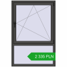 Pricing Tilt-and-Turn 1000x1500 mm REHAU ENERGY-SAVING SYNEGO MD BASALT_GREY two-sided. Price: 2 335.4 PLN