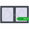 Pricing Tilt-and-Turn 1770x1070 mm REHAU ENERGY-SAVING SYNEGO MD ANTHRACITE_GREY_STRUKTURAL two-sided. Price: 587,63 €