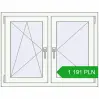 Pricing Tilt-and-Turn 1040x800 mm REHAU OPTIMUM EURO-DESIGN 70 RAL 9016 Traffic white two-sided. Price: 1 190.94 PLN