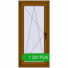 Pricing Tilt-and-Turn 600x1300 mm REHAU OPTIMUM EURO-DESIGN 70 GOLDEN OAK two-sided. Price: 1 231.36 PLN