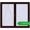 Pricing Tilt-and-Turn 1600x1400 mm REHAU OPTIMUM EURO-DESIGN 70 CHOCOLATE_BROWN two-sided. Price: 3 157.54 PLN