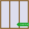 Pricing Tilt-and-Turn 1800x1800 mm REHAU OPTIMUM EURO-DESIGN 70 GOLDEN OAK two-sided. Price: 2 444.64 PLN
