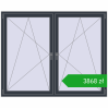 Pricing Tilt-and-Turn 1815x1460 mm REHAU ENERGY-SAVING SYNEGO MD ANTHRACITE_GREY_STRUKTURAL two-sided. Price: 3868,17 zł