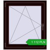 Pricing Tilt-and-Turn 810x920 mm REHAU OPTIMUM EURO-DESIGN 70 CHOCOLATE_BROWN two-sided. Price: 1 112.06 PLN