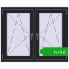 Ustalenie cen Okna skrzydłowe 1095x890 mm REHAU ENERGY-SAVING SYNEGO MD BLACK_ULTI-MATT dwustronny. Cena: 1643,31 zł