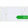 Pricing Tilt-and-Turn 2600x1400 mm REHAU ENERGY-SAVING SYNEGO MD RAL 9016 Traffic white two-sided. Price: 677,37 €
