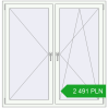 Pricing Tilt-and-Turn 1435x1465 mm REHAU ENERGY-SAVING SYNEGO MD RAL 9016 Traffic white two-sided. Price: 2 491.17 PLN