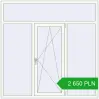 Pricing Tilt-and-Turn 1800x1800 mm REHAU ENERGY-SAVING SYNEGO MD RAL 9016 Traffic white two-sided. Price: 2 650.3 PLN