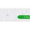 Pricing Tilt-and-Turn 2730x1210 mm REHAU OPTIMUM EURO-DESIGN 70 RAL 9016 Traffic white two-sided. Price: 803,66 €