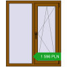Pricing Tilt-and-Turn 1000x1200 mm REHAU OPTIMUM EURO-DESIGN 70 GOLDEN OAK two-sided. Price: 1 596.46 PLN