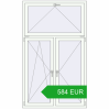 Pricing Tilt-and-Turn 1200x2000 mm REHAU OPTIMUM EURO-DESIGN 70 RAL 9016 Traffic white two-sided. Price: 584.25 EUR