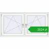 Pricing Tilt-and-Turn 1500x755 mm REHAU ENERGY-SAVING SYNEGO MD BLACK_BROWN external. Price: 2023,75 zł