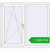 Pricing Tilt-and-Turn 1340x1230 mm REHAU OPTIMUM EURO-DESIGN 70 RAL 9016 Traffic white two-sided. Price: 1 559.13 PLN