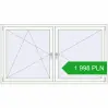 Pricing Tilt-and-Turn 1950x1100 mm REHAU OPTIMUM EURO-DESIGN 70 RAL 9016 Traffic white two-sided. Price: 1 998.14 PLN