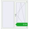 Pricing Tilt-and-Turn 1200x1300 mm EPSILON OPTIMA RAL 9016 Traffic white two-sided. Price: 133,29 €