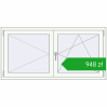 Pricing Tilt-and-Turn 1500x750 mm REHAU OPTIMUM EURO-DESIGN 70 RAL 9016 Traffic white two-sided. Price: 948,21 zł