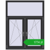 Ustalenie cen Okna skrzydłowe 1100x1400 mm REHAU OPTIMUM EURO-DESIGN 70 ANTHRACITE_GREY_GLATT dwustronny. Cena: 1774,05 zł