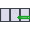 Pricing Tilt-and-Turn 3000x1400 mm REHAU OPTIMUM EURO-DESIGN 70 ANTHRACITE_GREY_STRUKTURAL two-sided. Price: 4 236.54 PLN