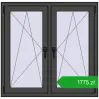 Pricing Tilt-and-Turn 1080x1055 mm REHAU ENERGY-SAVING SYNEGO MD BASALT_GREY two-sided. Price: 1774,95 zł