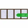 Pricing Tilt-and-Turn 4000x1500 mm REHAU OPTIMUM EURO-DESIGN 70 DARK_OAK two-sided. Price: 5987,35 zł