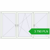 Pricing Tilt-and-Turn 2400x1350 mm REHAU OPTIMUM EURO-DESIGN 70 ANTHRACITE_GREY_STRUKTURAL external. Price: 3 789.68 PLN