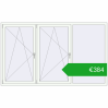 Pricing Tilt-and-Turn 2440x1450 mm REHAU OPTIMUM EURO-DESIGN 70 RAL 9016 Traffic white two-sided. Price: 383,93 €