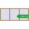 Ustalenie cen Okna skrzydłowe 3500x1500 mm REHAU ENERGY-SAVING SYNEGO MD GOLDEN OAK dwustronny. Cena: 3 469.42 PLN