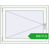 Pricing Tilt-and-Turn 950x750 mm REHAU OPTIMUM EURO-DESIGN 70 RAL 9016 Traffic white two-sided. Price: 806.32 PLN