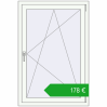 Pricing Tilt-and-Turn 860x1280 mm REHAU OPTIMUM EURO-DESIGN 70 RAL 9016 Traffic white two-sided. Price: 177,94 €