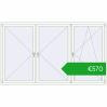 Ustalenie cen Okna skrzydłowe 2700x1600 mm REHAU OPTIMUM EURO-DESIGN 70 RAL 9016 Traffic white dwustronny. Cena: 570,48 €