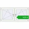 Ustalenie cen Okna skrzydłowe 1335x665 mm REHAU ENERGY-SAVING SYNEGO MD RAL 9016 Traffic white dwustronny. Cena: 1428,63 zł