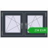 Ustalenie cen Okna skrzydłowe 990x560 mm REHAU OPTIMUM EURO-DESIGN 70 ANTHRACITE_GREY_STRUKTURAL dwustronny. Cena: 233.59 EUR