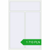 Pricing Tilt-and-Turn 1500x2250 mm REHAU OPTIMUM EURO-DESIGN 70 RAL 9016 Traffic white two-sided. Price: 1 710.45 PLN
