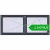 Pricing Tilt-and-Turn 2100x850 mm REHAU OPTIMUM EURO-DESIGN 70 ANTHRACITE_GREY_STRUKTURAL two-sided. Price: 2 639.61 PLN