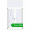 Pricing Tilt-and-Turn 1000x1800 mm REHAU ENERGY-SAVING SYNEGO MD RAL 9016 Traffic white two-sided. Price: 2 540.02 PLN