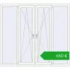 Pricing Tilt-and-Turn 2000x1800 mm REHAU OPTIMUM EURO-DESIGN 70 RAL 9016 Traffic white two-sided. Price: 650,16 €