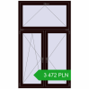 Pricing Tilt-and-Turn 1200x2000 mm REHAU OPTIMUM EURO-DESIGN 70 CHOCOLATE_BROWN two-sided. Price: 3 472.38 PLN