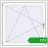 Ustalenie cen Okna skrzydłowe 880x880 mm EPSILON OPTIMA RAL 9016 Traffic white dwustronny. Cena: 102,68 €