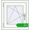 Ustalenie cen Okna skrzydłowe 500x545 mm EPSILON OPTIMA GOLDEN OAK zewnętrzny. Cena: 82,55 €
