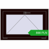 Pricing Tilt-and-Turn 850x550 mm REHAU OPTIMUM EURO-DESIGN 70 CHOCOLATE_BROWN two-sided. Price: 898.18 PLN