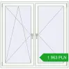 Pricing Tilt-and-Turn 1450x1420 mm REHAU OPTIMUM EURO-DESIGN 70 RAL 9016 Traffic white two-sided. Price: 1 962.55 PLN