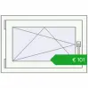 Ustalenie cen Okna skrzydłowe 750x500 mm REHAU OPTIMUM EURO-DESIGN 70 RAL 9016 Traffic white dwustronny. Cena: 100,56 €